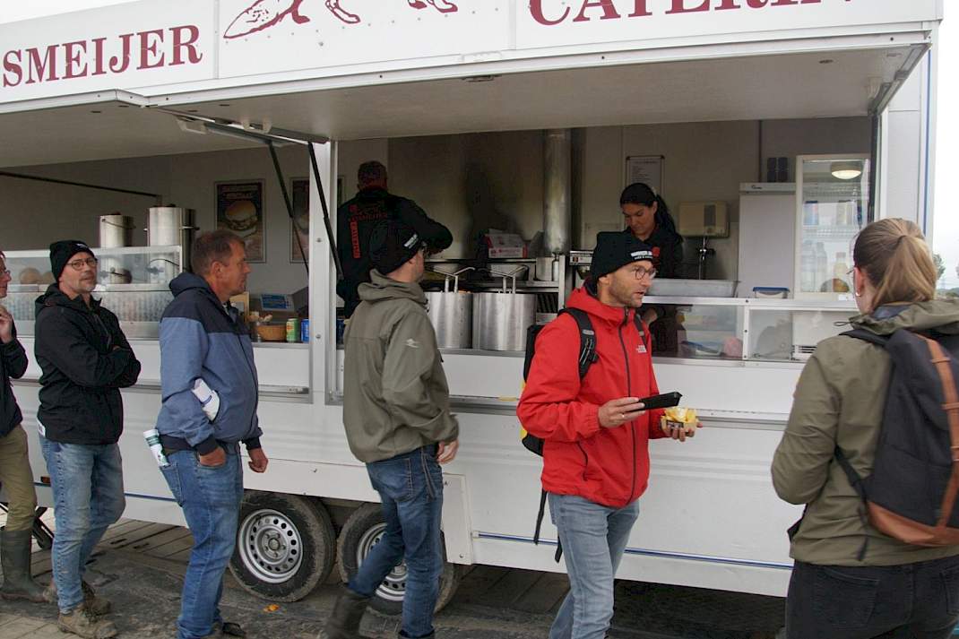 Frietkraam als afsluiter van de Groenbemesterdag.