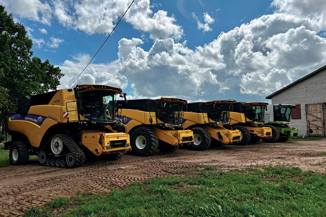Graanteelt – ook in loonwerk en op grote schaal – vereist een flink machinepark