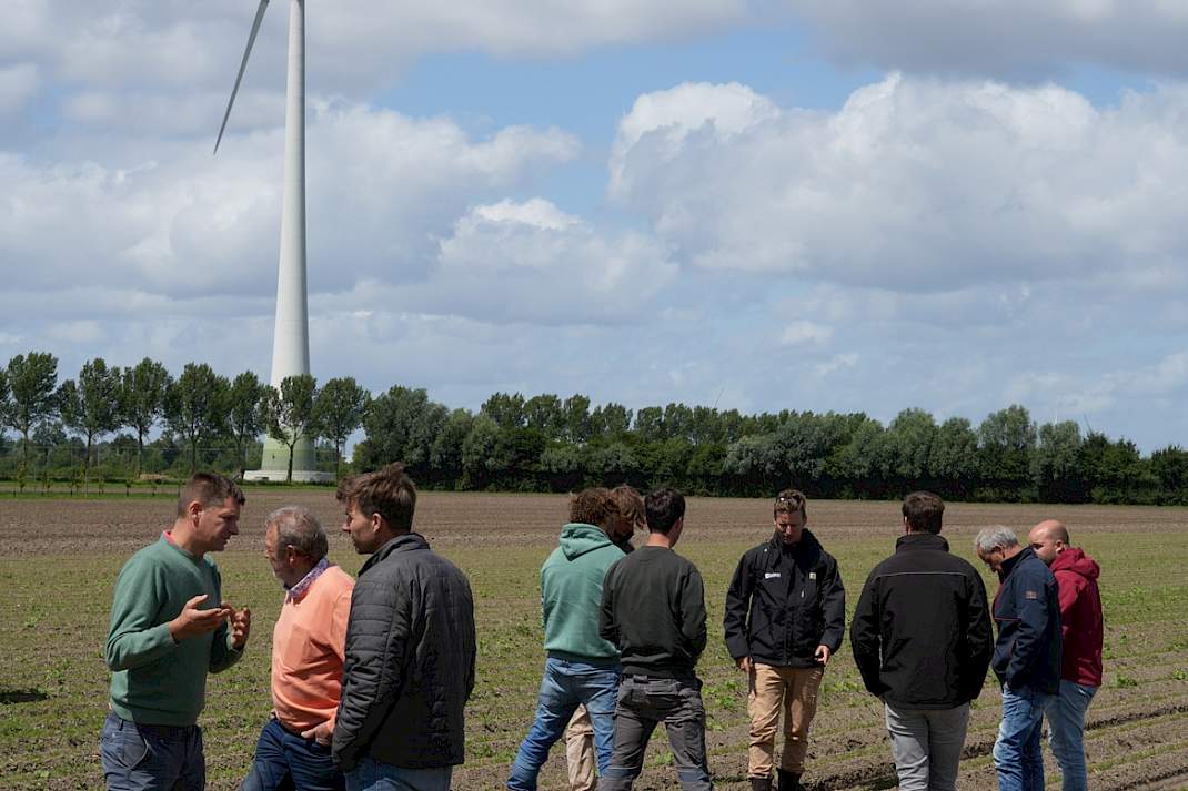 De telers bekijken de resultaten van de robotwieders