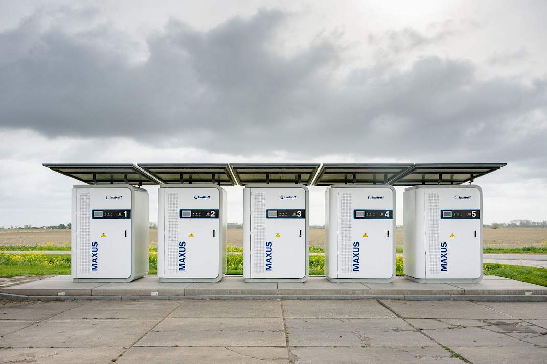 Batterijopslag bij pluimveehouder