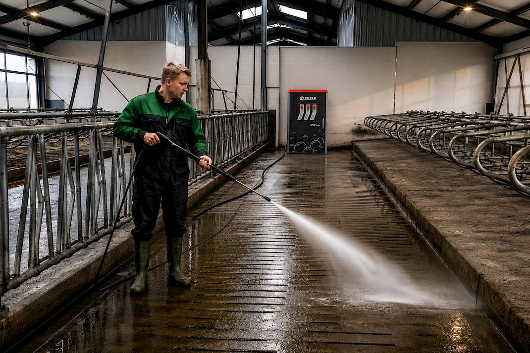 Kijk je bij agrarische reiniging naar druk of naar spoelvermogen?