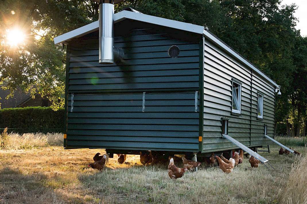 Een kipcaravan