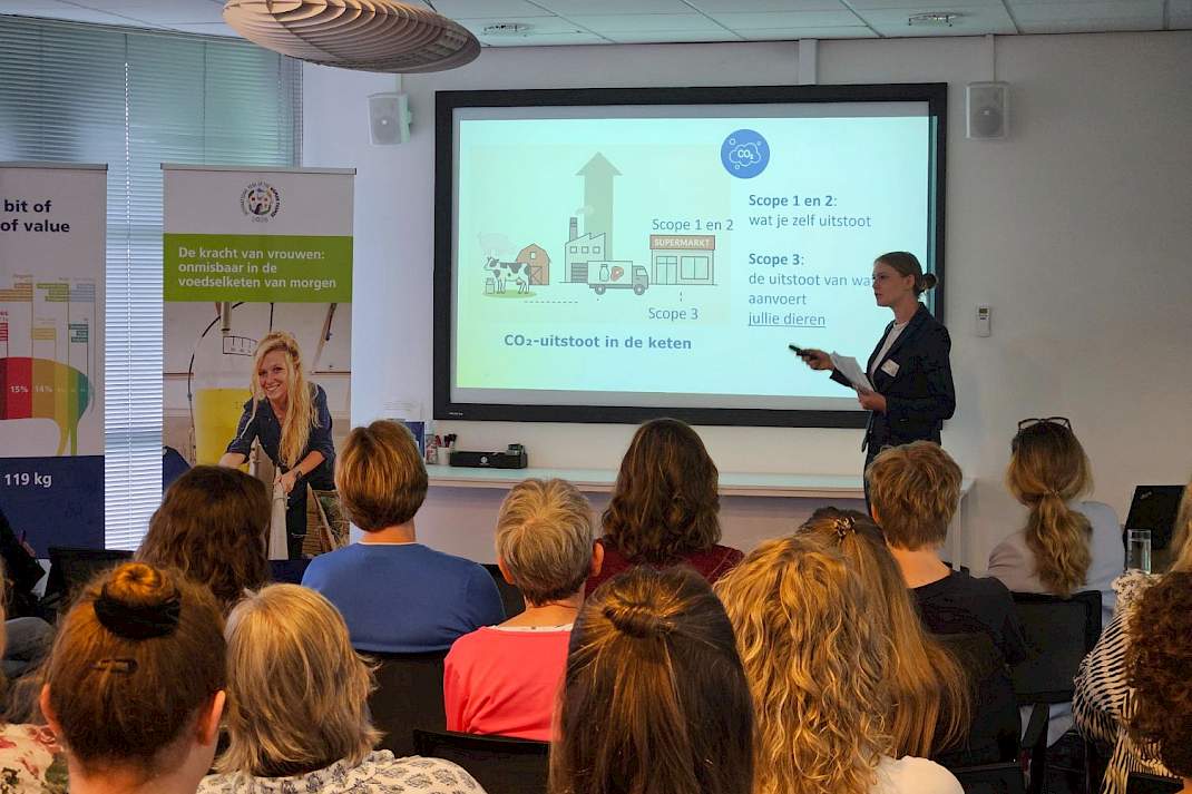 Presentatie door Veronika Weber op Women Farmers Day Vion
