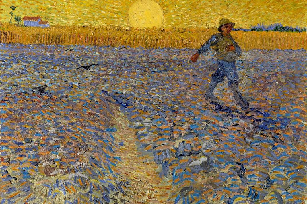 Schilderij de zaaier van Vincent van Gogh