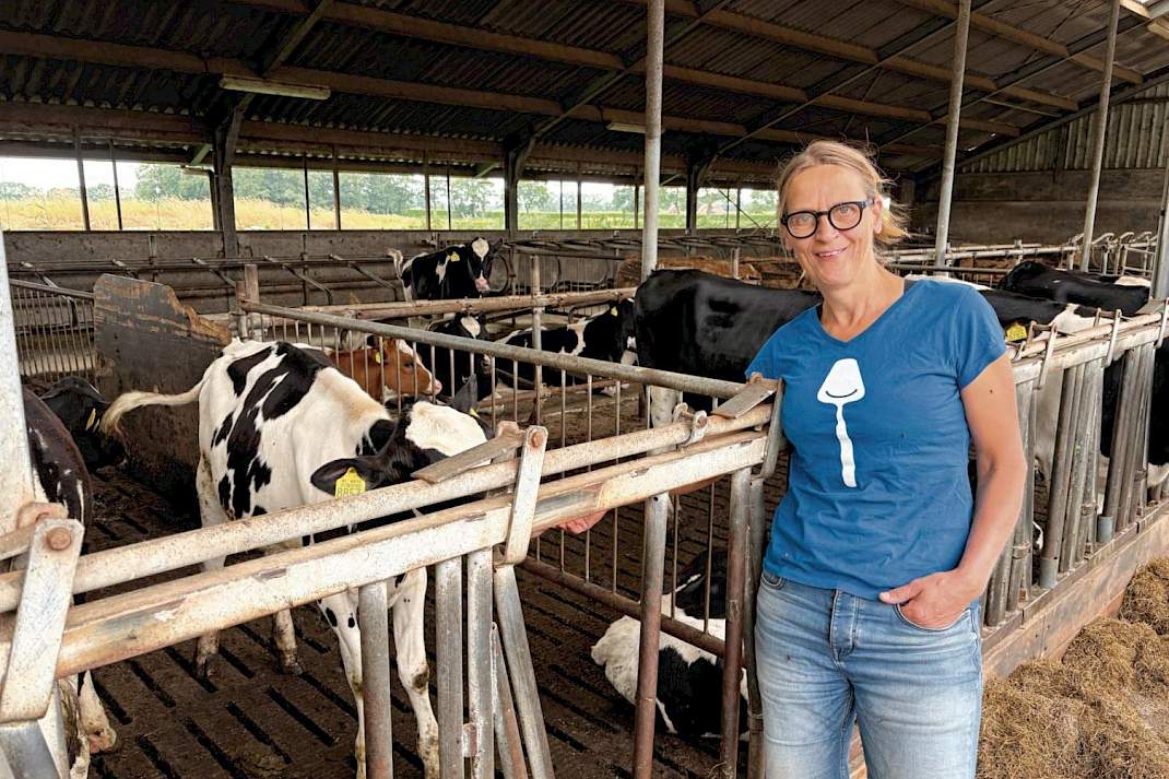 Melkveehoudster Maureen Fakkert uit Heeten (OV).