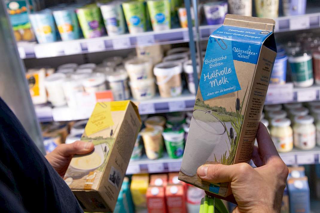 Biologische halfvolle melk