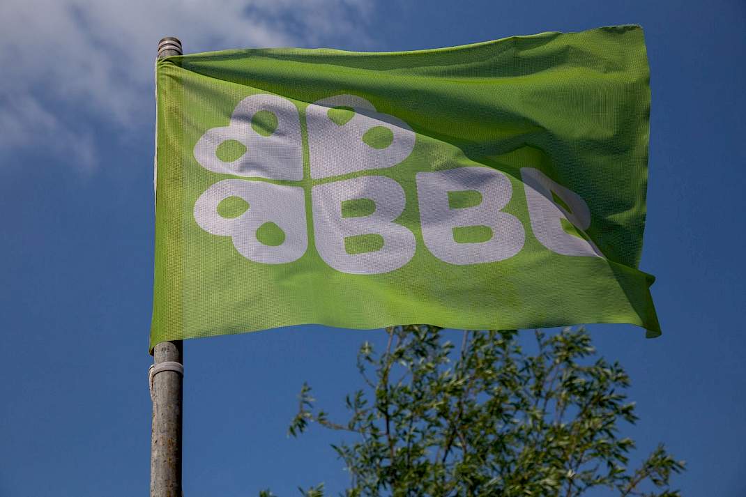 Een vlag van de BBB