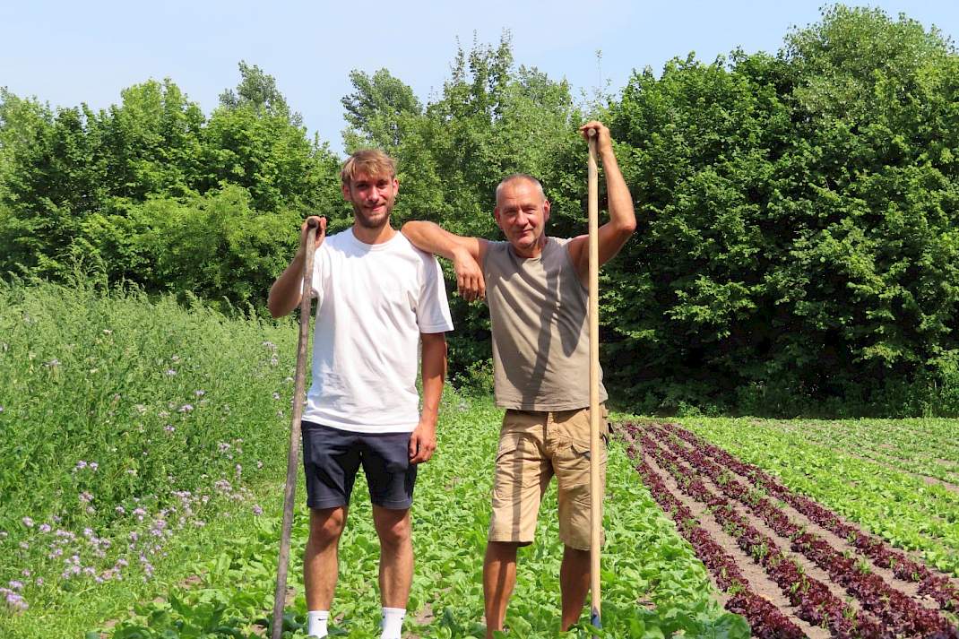 David en Meino Koning op tuinbouwbedrijf de Twee Linden