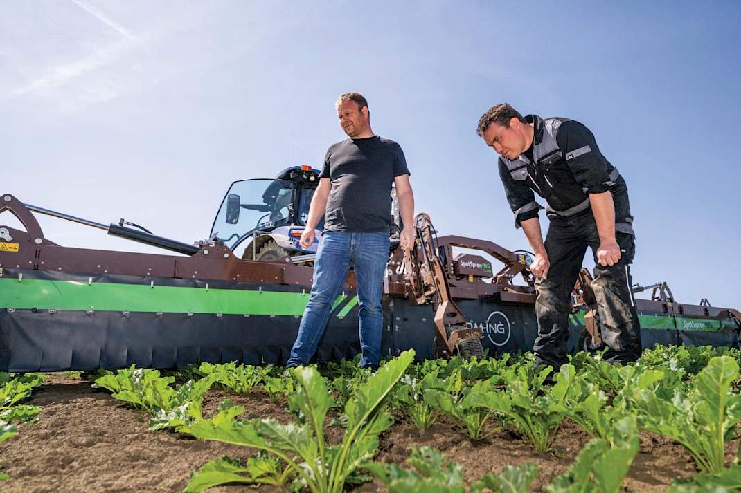 Controle spotsprayer maasbommel