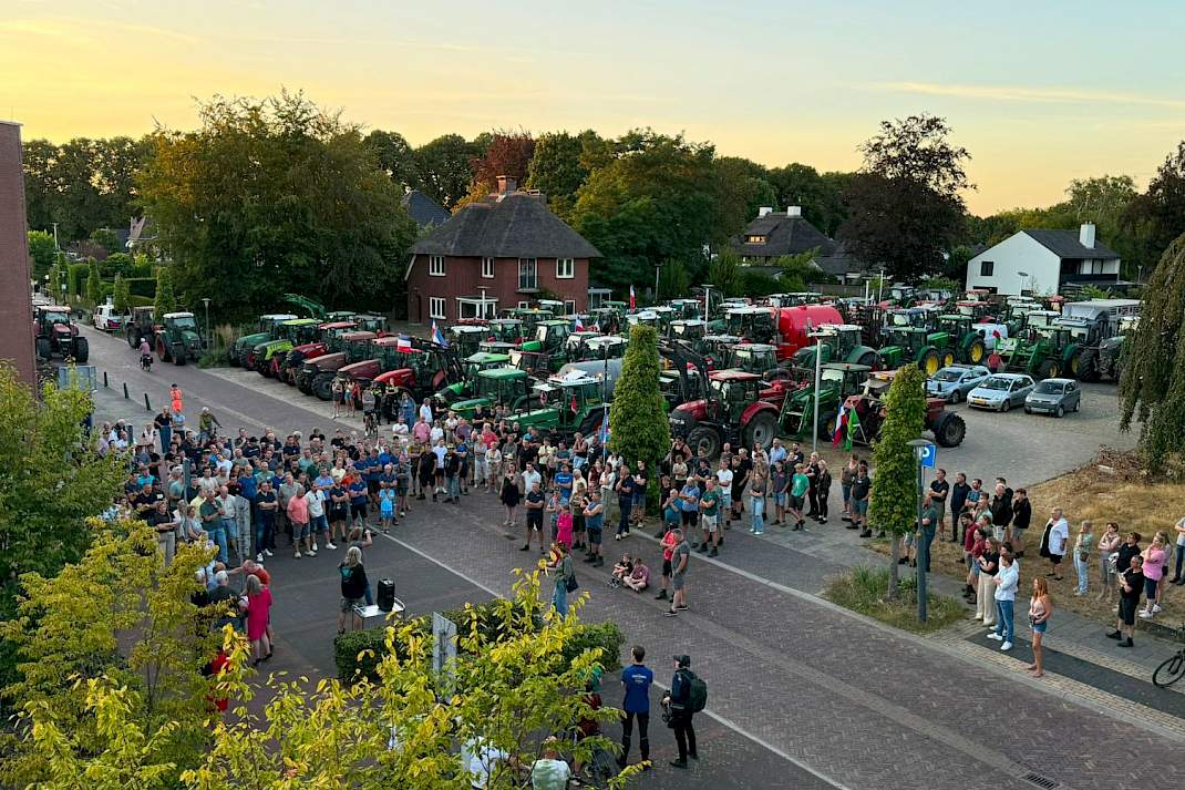 Beelden van het protest in Lichtenvoorde