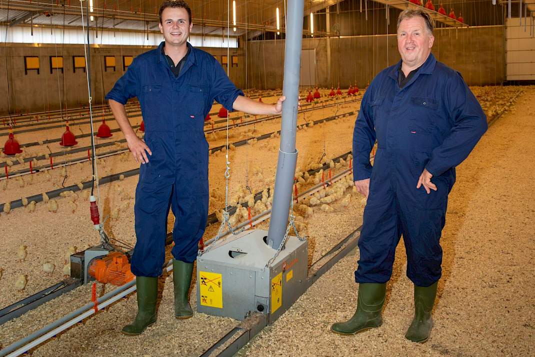 Opfokkers Stijn en zijn vader Patrick Jannink