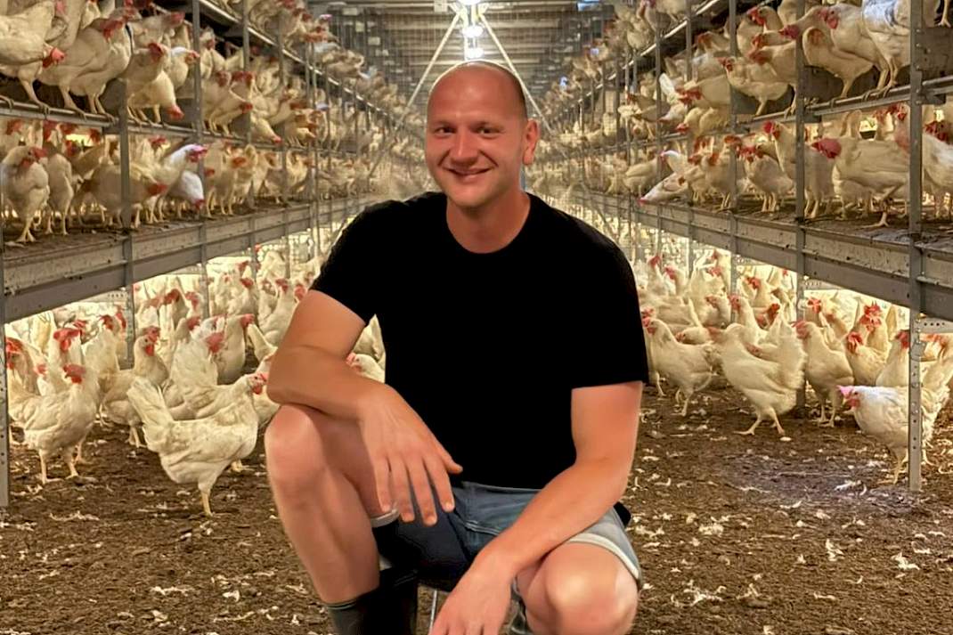 Legpluimveehouder Stefan Meevis