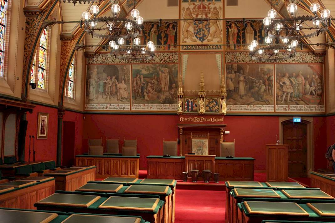Statenzaal van het provinciehuis in Leeuwarden