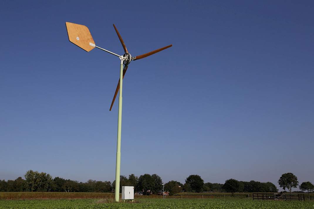 Houten windmolen