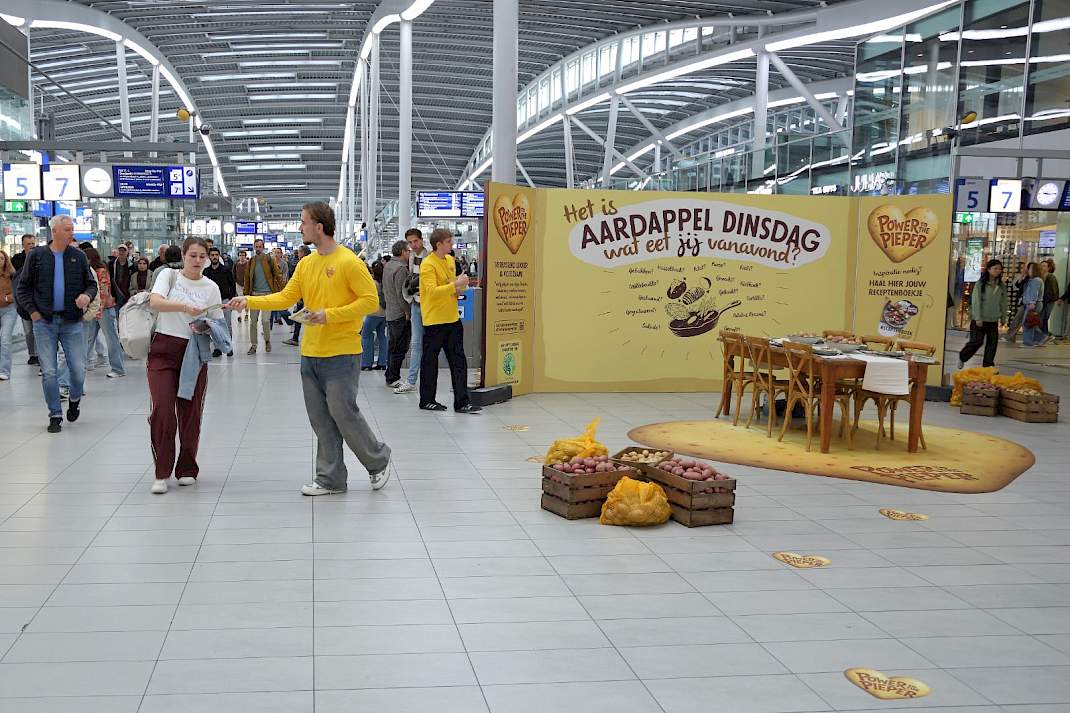 Aardappel Dinsdag Flyer Centraal Station Utrecht