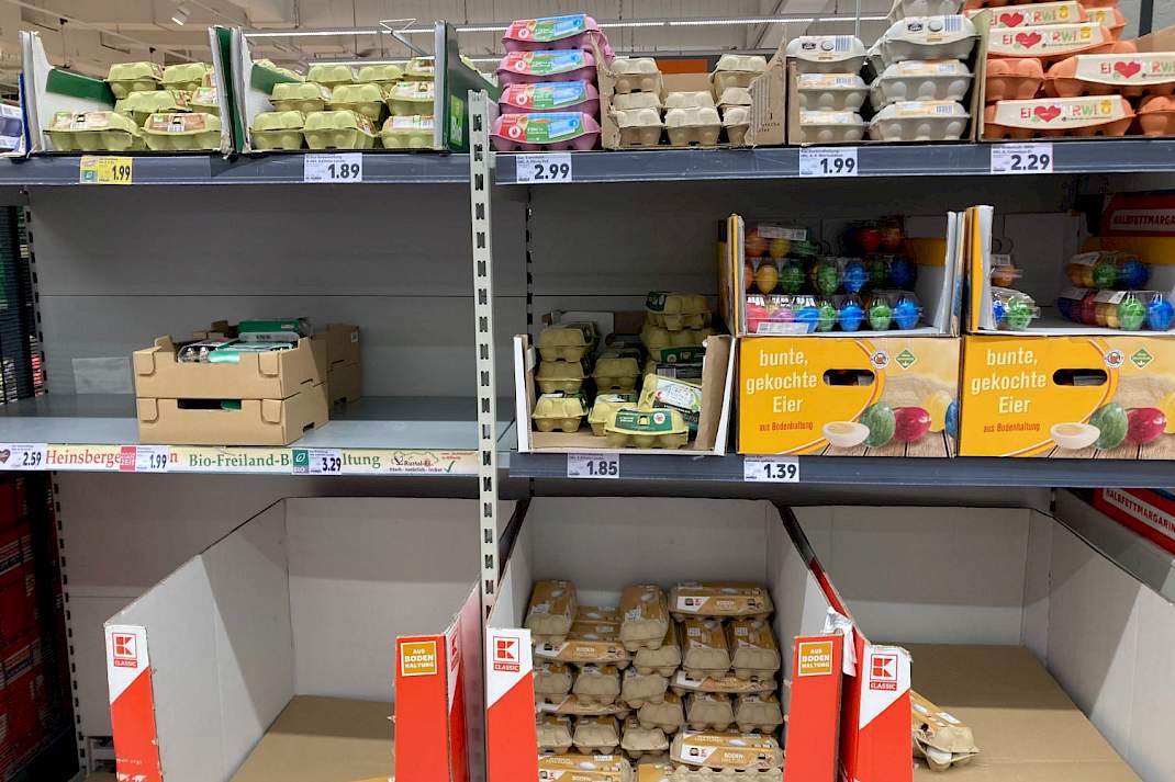Eieren in de supermarkt