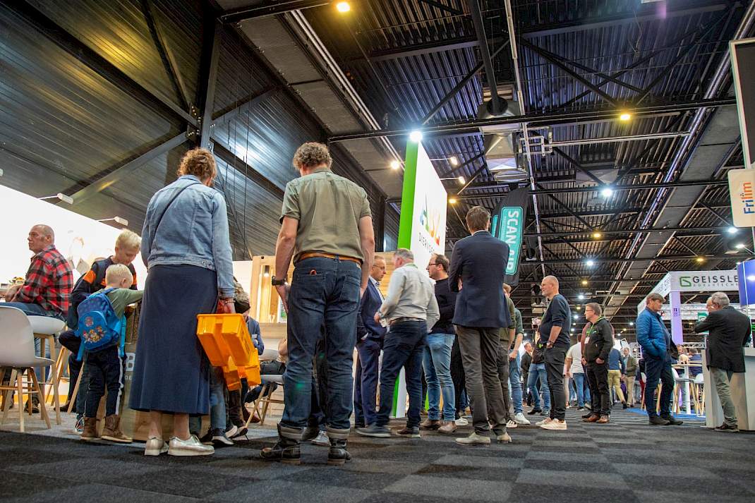 Bezoekers op de Pork & Poultry Expo in de Brabanthallen in Den Bosch. Het evenement ontving ruim 5.000 bezoekers. Dit jaar wordt de beurs gehouden in Hardenberg.