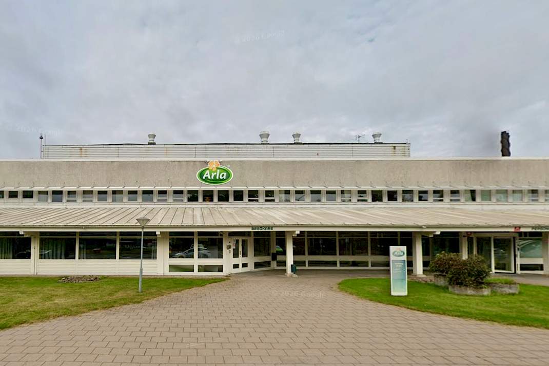 De Arla-fabriek in J&ouml;nk&ouml;ping, de grootste verwerkingslocatie in Zweden.