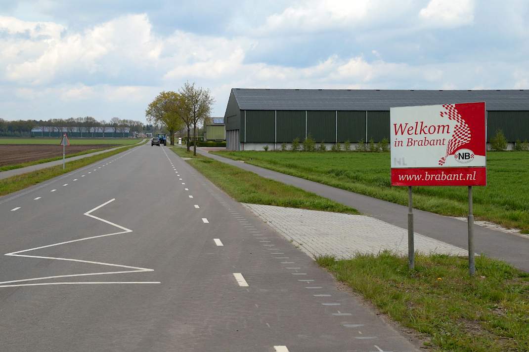 Provinciegrens Noord-Brabant.