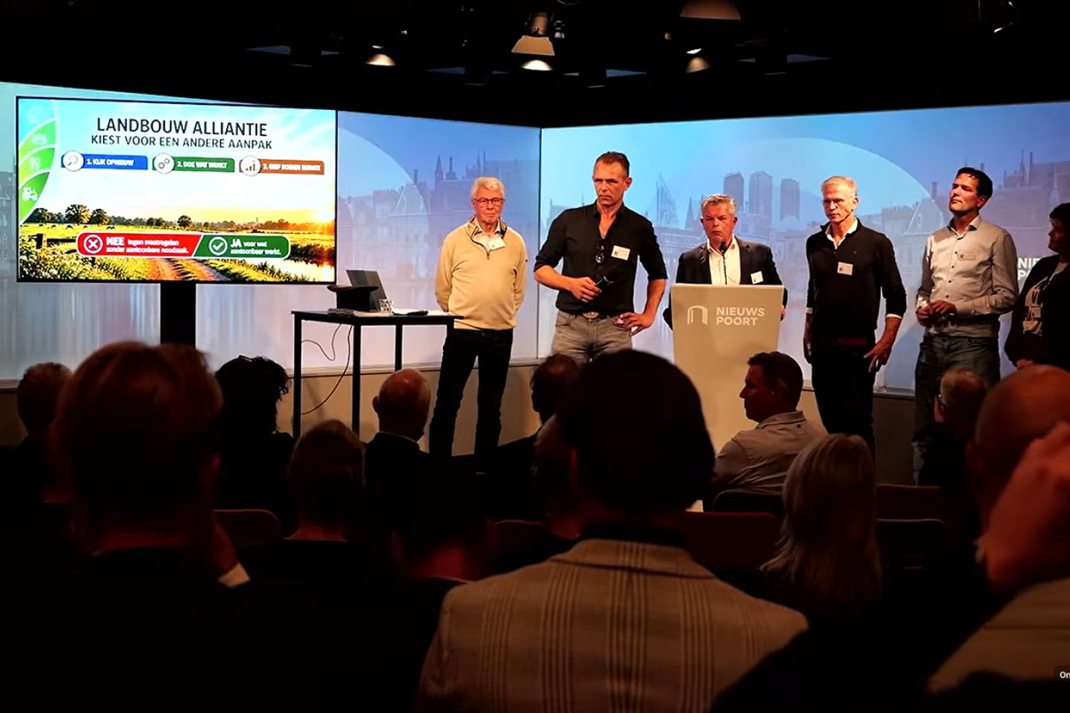De vertegenwoordigers van de Landbouw Alliantie