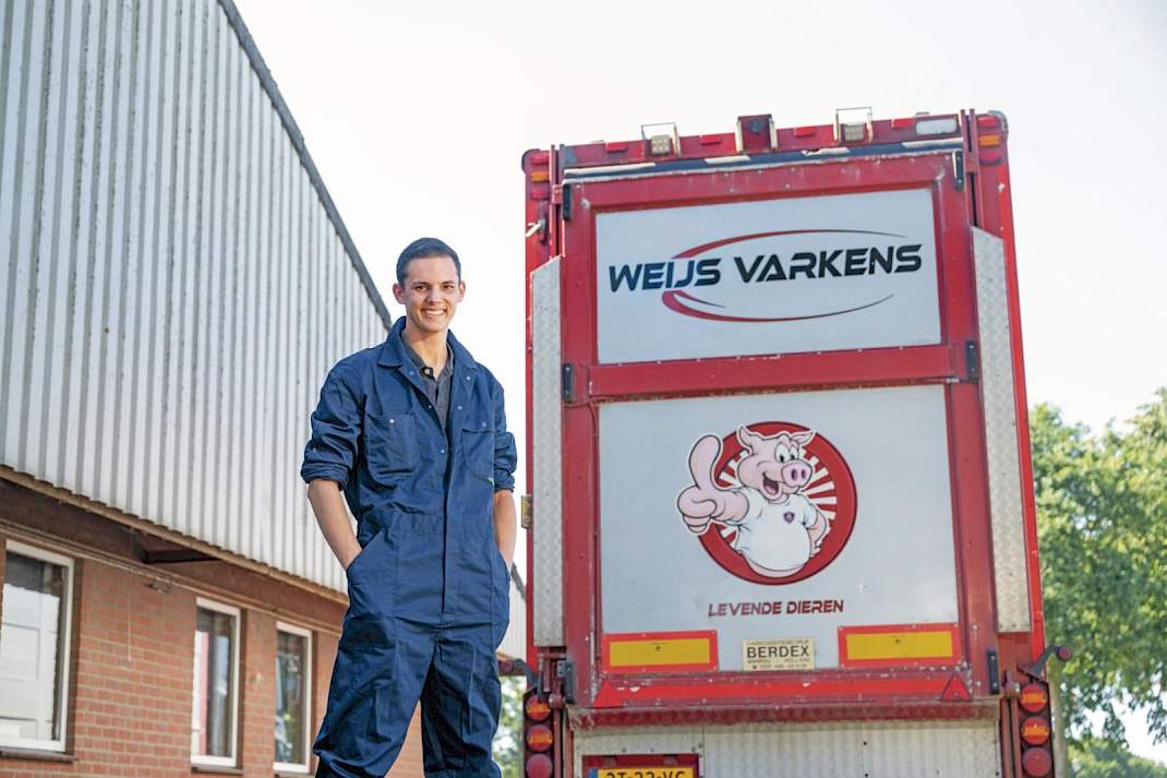 &bdquo;Ik vind het belangrijk om ons te onderscheiden en net dat beetje extra service te leveren&rdquo;, vertelt Weijs. &bdquo;Daarom verzorgen we het transport van onze dieren zelf.&rdquo;