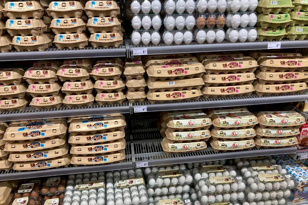 Eierschap in supermarkt