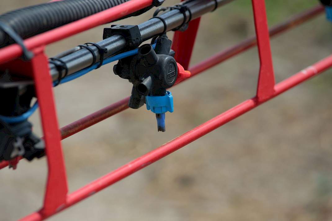 Gewasbescherming, nozzle van een veldspuit