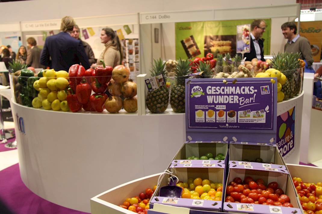 Biologische producten op de biobeurs