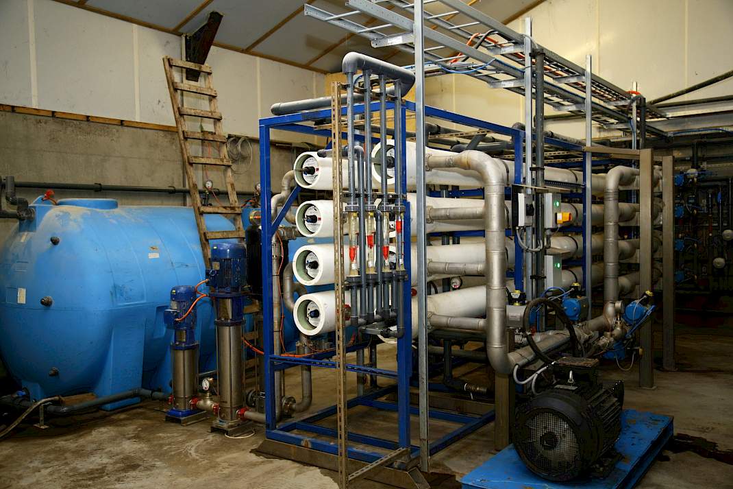 scheiden mineralen en water