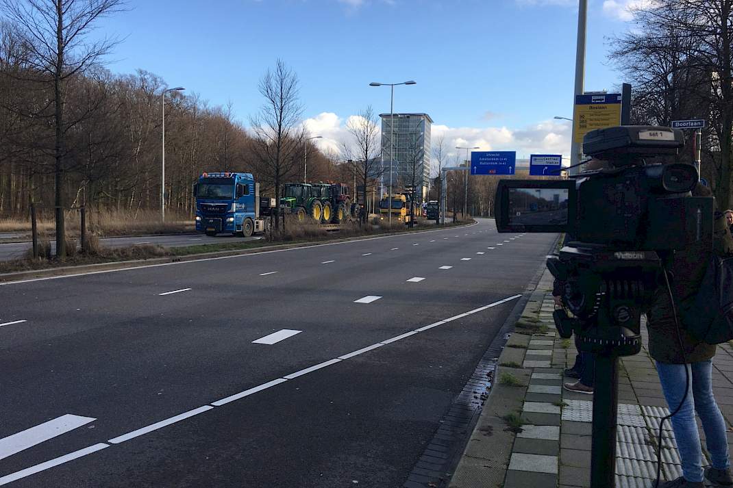 actievoerende boeren uit Groningen