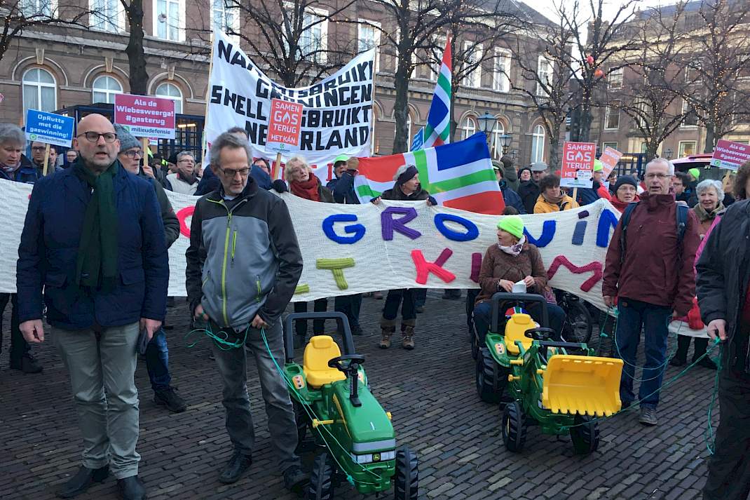 actievoerende boeren uit Groningen